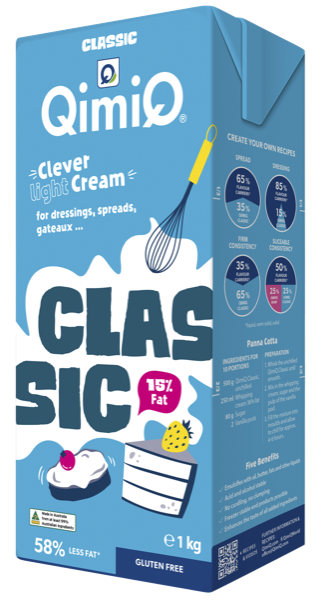 QimiQ Classic — Australian all-purpose cream, 15% fat, for dressings, spreads, panna cotta and gateaux